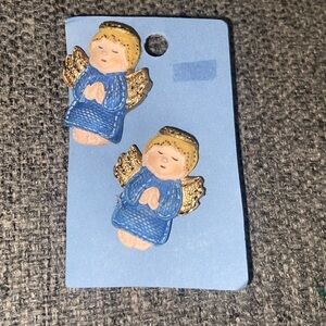 Vintage angel earrings from the 90s